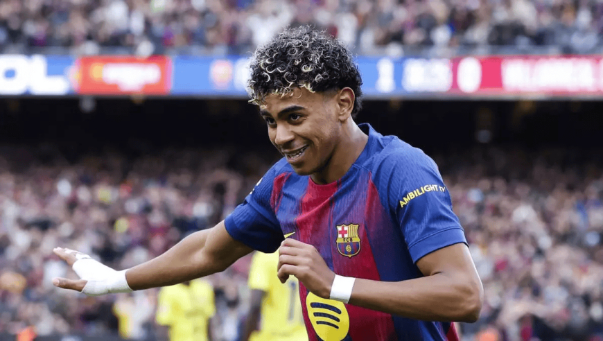 每体巴萨评分：亚马尔10分居首，佩德里8分，莱万7分