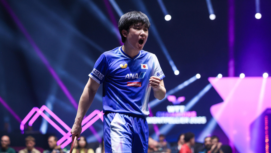 赛帧 | 张本智和挥拳怒吼！没有顾及队友颜面，首轮开香槟激动庆祝