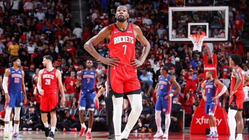 爆砍74+22，火箭3巨头打疯了！杜兰特惨遭隔扣，谢泼德被弃用