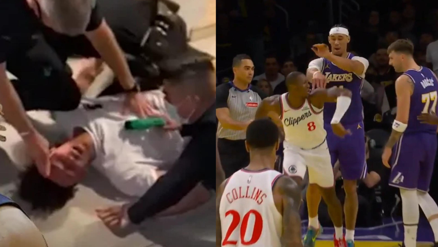 电棍都制服不了他！海斯为东契奇出头成湖人守护神