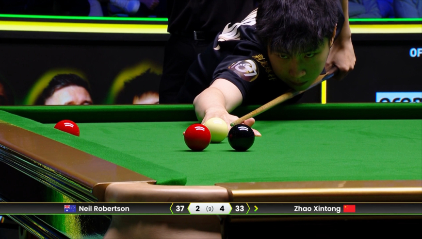 教科书式收官！赵心童决赛最后一局，单杆57分清台锁定冠军