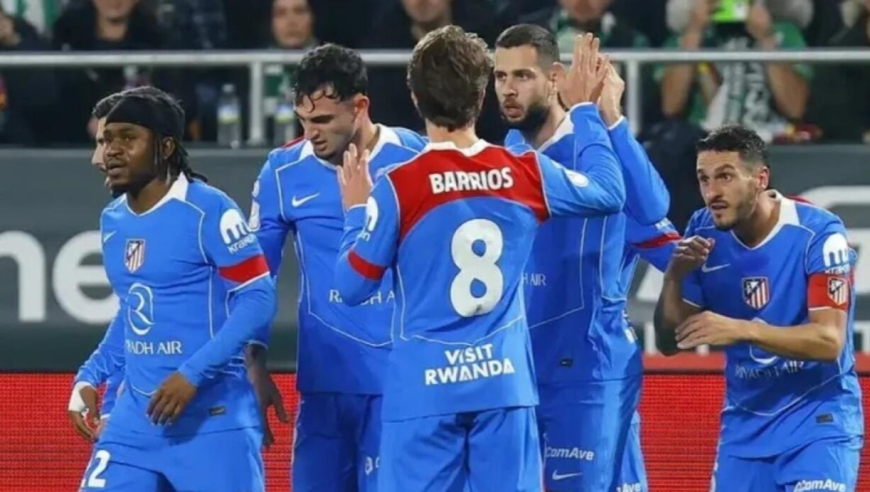 国王杯-马竞5-0贝蒂斯晋级4强，卢克曼首秀传射格子、小西蒙尼破门