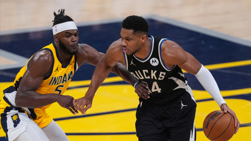 雄鹿步行者最后时刻：双方打出季后赛强度 字母哥读秒绝杀嚣张庆祝