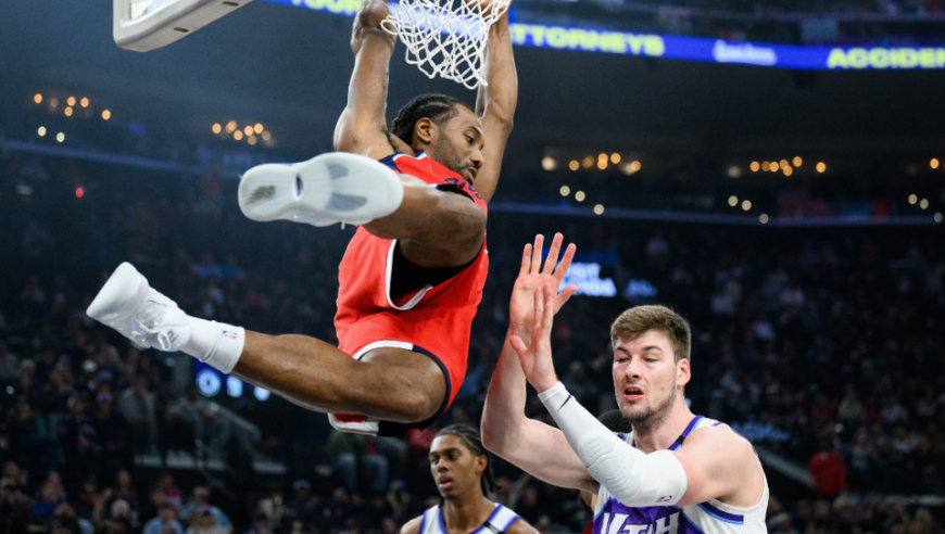 小卡45分末节20分！快船6连胜擒爵士 哈登20+7李凯尔22+8