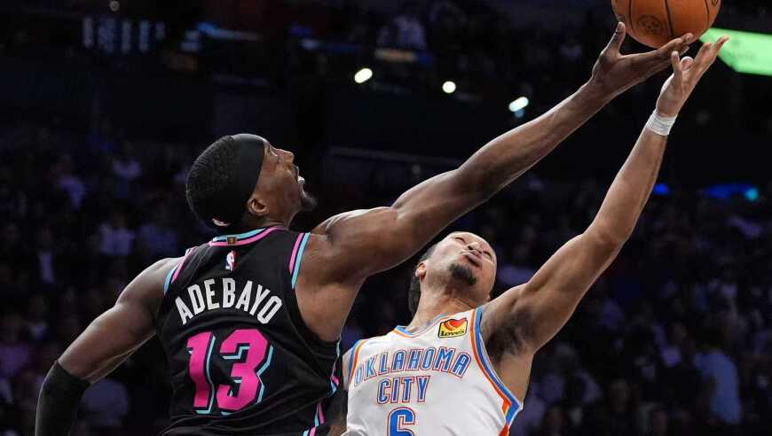 雷霆丢压哨绝杀三分惜败热火 亚历山大39分热巴30+12