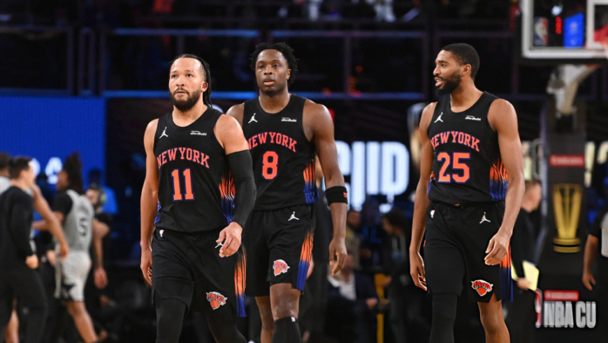 尼克斯夺得NBA杯冠军！布伦森领衔7人上双 队史时隔52年再夺冠