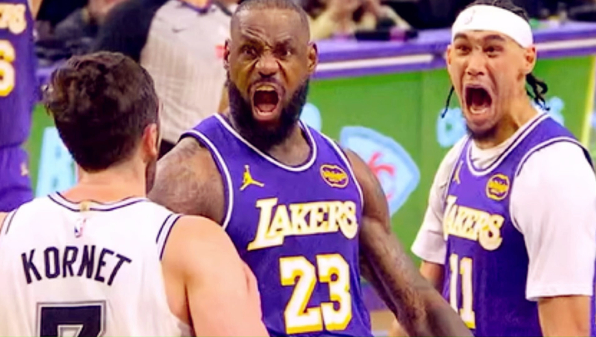 红黑榜！湖人被马刺淘汰，詹姆斯5人拼光子弹、里夫斯4人太软