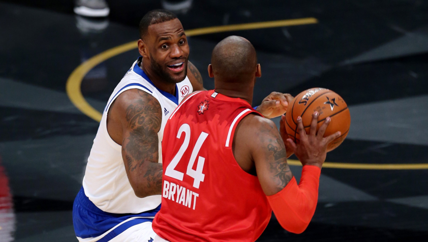 NBA全明星的那些搞笑时刻：老詹与科比打闹 霍华德被鲨鱼戏耍