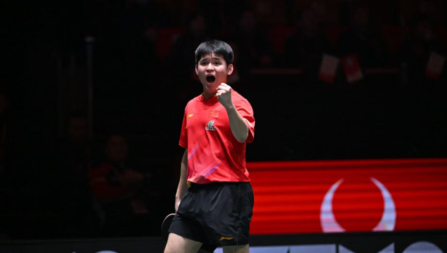 冠军局回放 林诗栋2-1张本智和 中国8-1日本混团世界杯三连冠