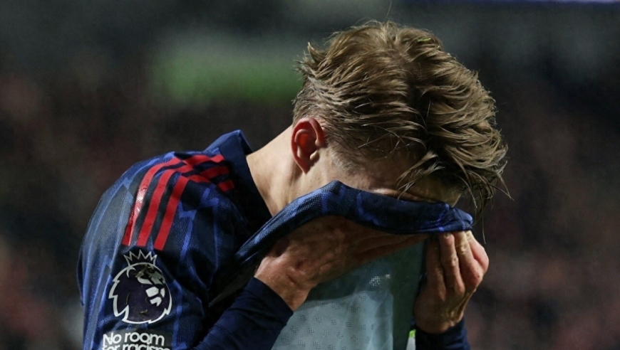 英超26轮战罢 阿森纳4分领跑 2022-23赛季同期阿森纳5分领跑丢冠