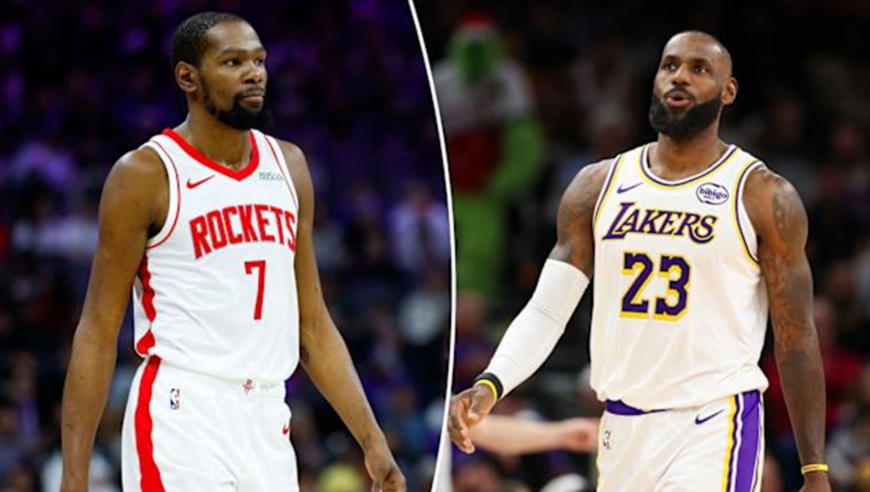 大小王对决！詹杜年终大战合集：杜兰特25+9力压老詹18+5