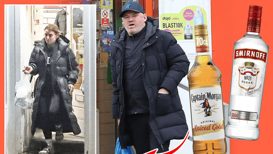 太阳报：鲁尼被拍到买伏特加&朗姆酒，科琳随后打包炸鱼薯条