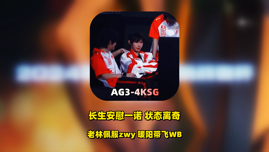 AG3：4憾负WB，长生安慰一诺，选手状态离奇，老林佩服zwy，暖阳带飞WB！