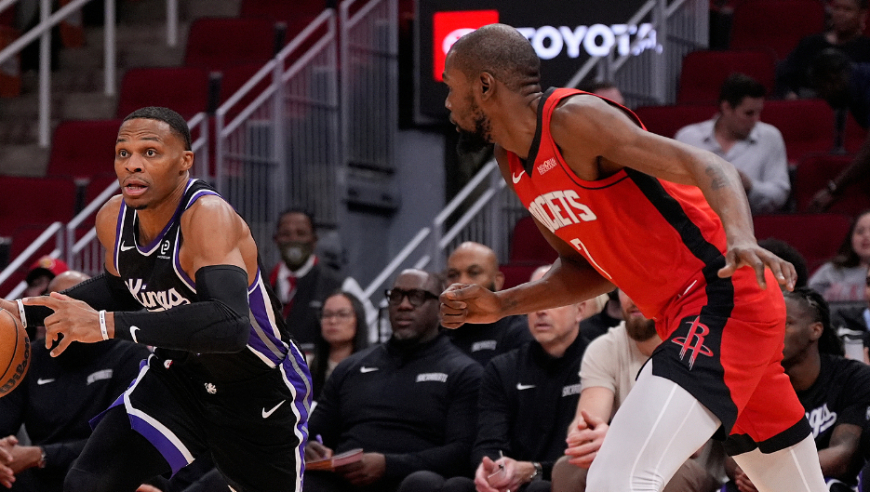 死神提前降临！杜兰特vs国王24分8助攻：攻传一体助火箭三节打卡