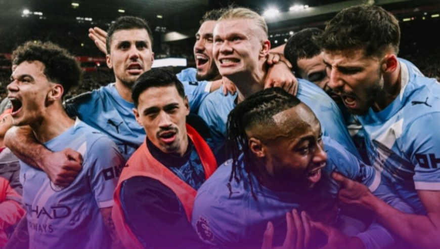 英超-赛季双杀！曼城2-1逆转利物浦距榜首6分，哈兰德传射，索博任意球世界波