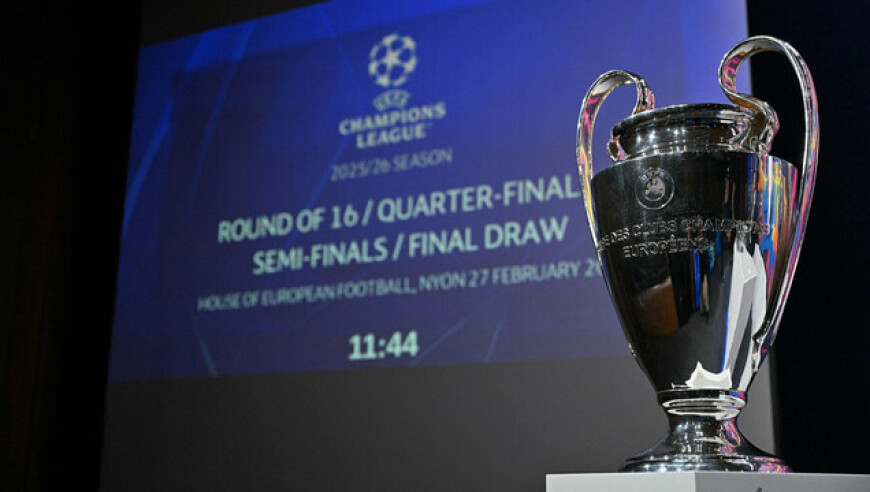 欧冠1/8决赛对阵出炉：皇马遭遇曼城 巴黎将战切尔西