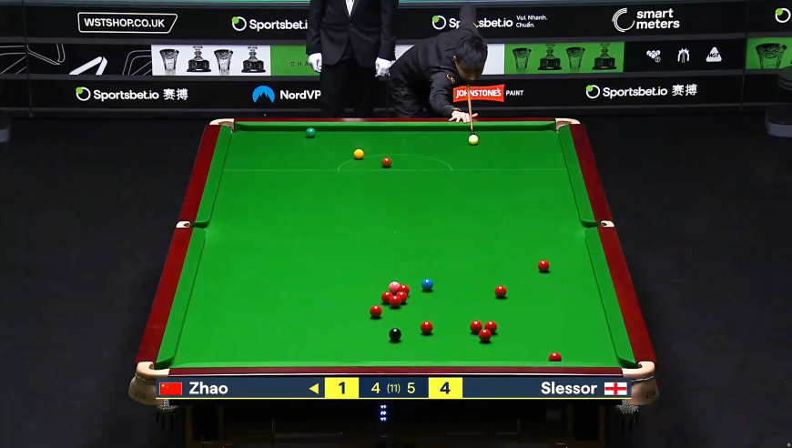 赵心童长台准度3连发，4连鞭逆转斯莱瑟晋级8强，最锋利的矛