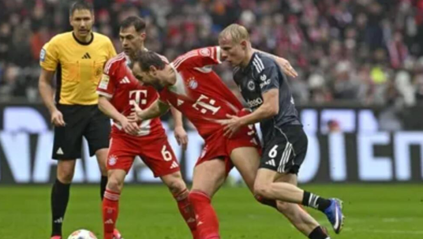 德甲-先赛9分领跑！拜仁3-2法兰克福取3连胜，凯恩双响+送点，基米希送礼