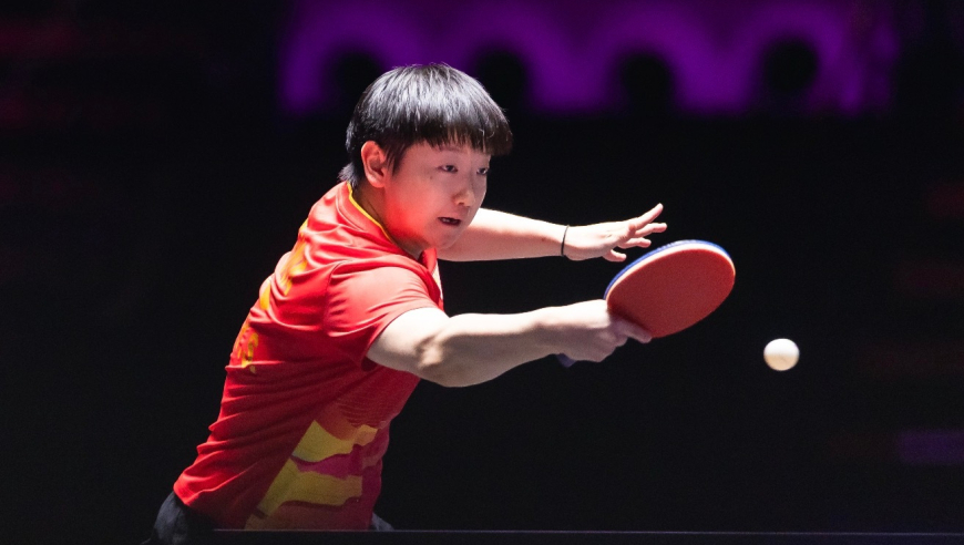 硬实力碾压！孙颖莎4-1蒯曼集锦：超强正手压制令解说连连感叹