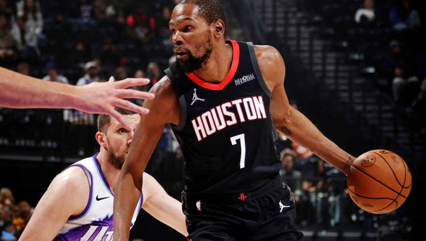 杜兰特复出25分解锁里程碑！火箭3连胜轻取爵士 申京27分亚当斯两双