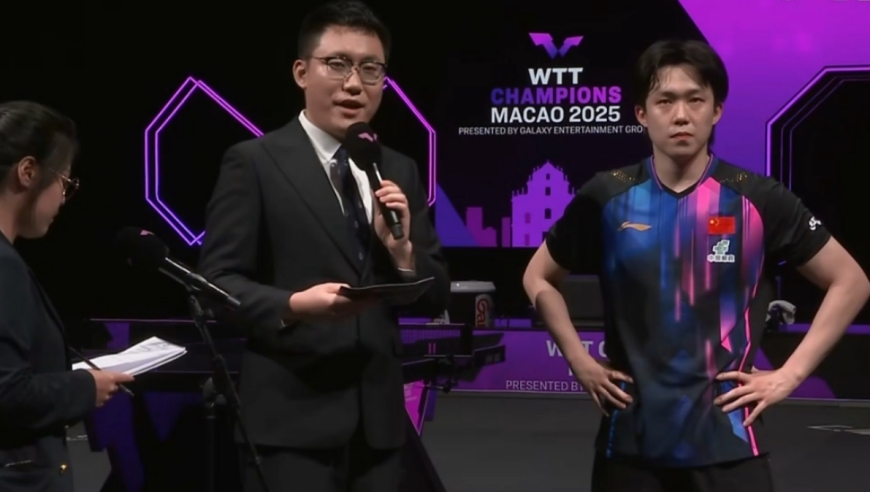 王楚钦夺冠后采访太霸气：想向大家证明乒乓球队还是那个乒乓球队