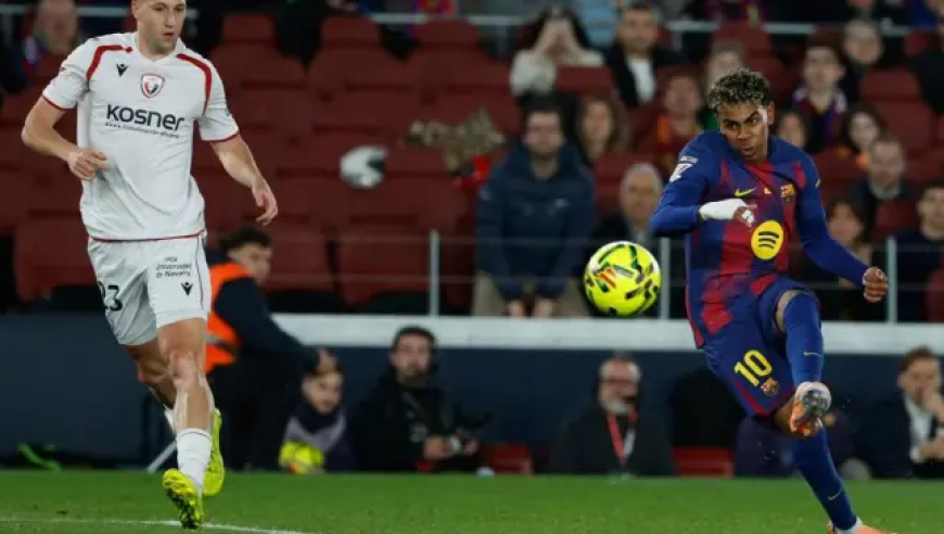 西甲：巴萨2-0夺7连胜7分领跑 拉菲尼亚梅开二度佩德里助攻