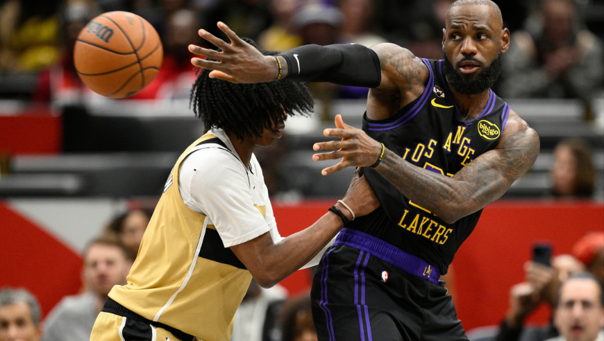 Top时刻｜湖人奇才五佳球：詹姆斯两次凶残暴扣 海斯霸王劈扣