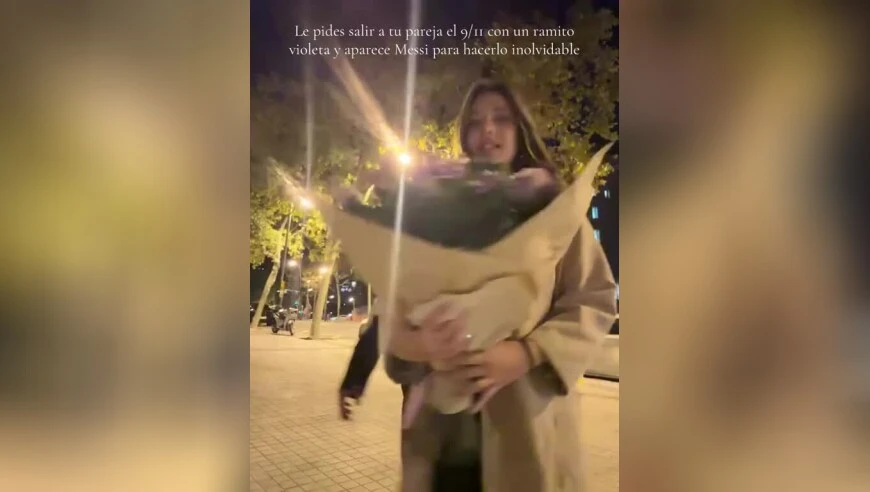 普通市民梅先生，一对情侣拍摄约会视频意外将梅西也录入其中