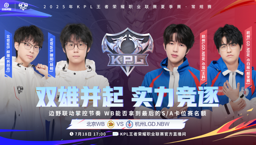 一小局的胜负，决定是否能争冠，第二轮收官战，WB的目标就是赢一小局！