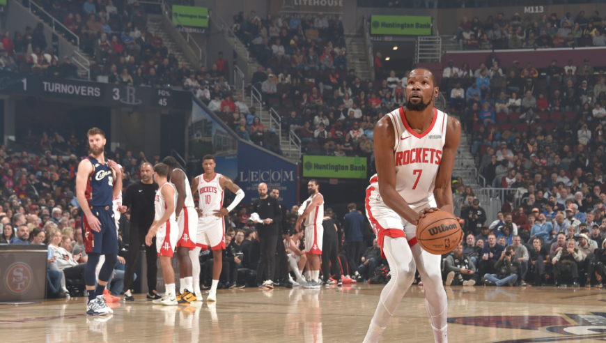 NBA常规赛：火箭拒绝骑士逆转夺5连胜 申京28+11米切尔末节19分