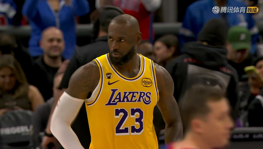 湖人活塞开局：东契奇包揽前5分 两队开场就肉搏战