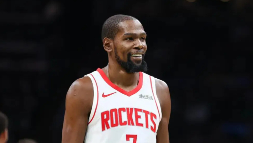 杜兰特vs老鹰31分集锦：单节16分引领火箭进攻高潮+三分杀死比赛