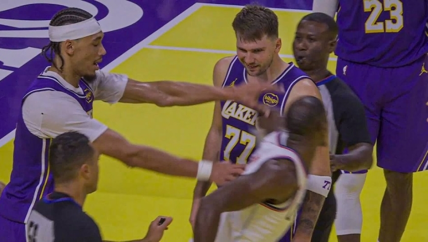 东契奇放话绝不受欺负！承诺为海斯缴纳罚款 后者为其出头面部被打