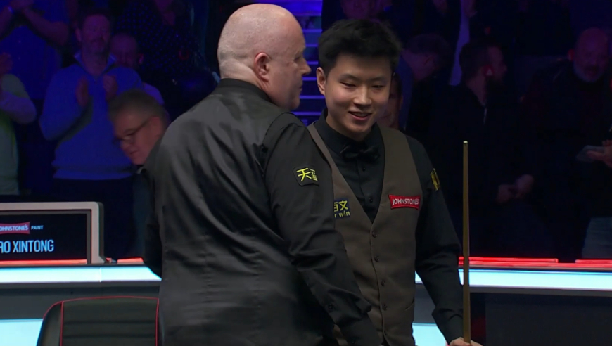 2026斯诺克大师赛：希金斯6-5赵心童，太精彩了