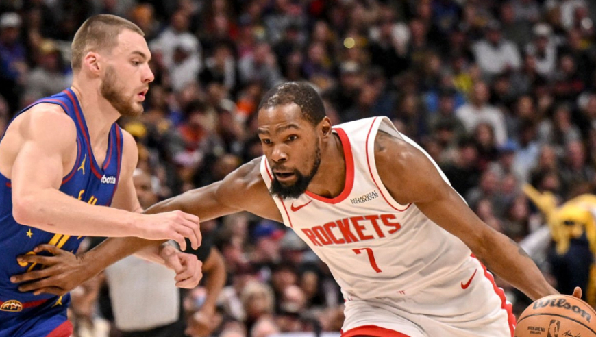 火箭三节投降惨败掘金！杜兰特11分平赛季最低 穆雷30分约基奇三双