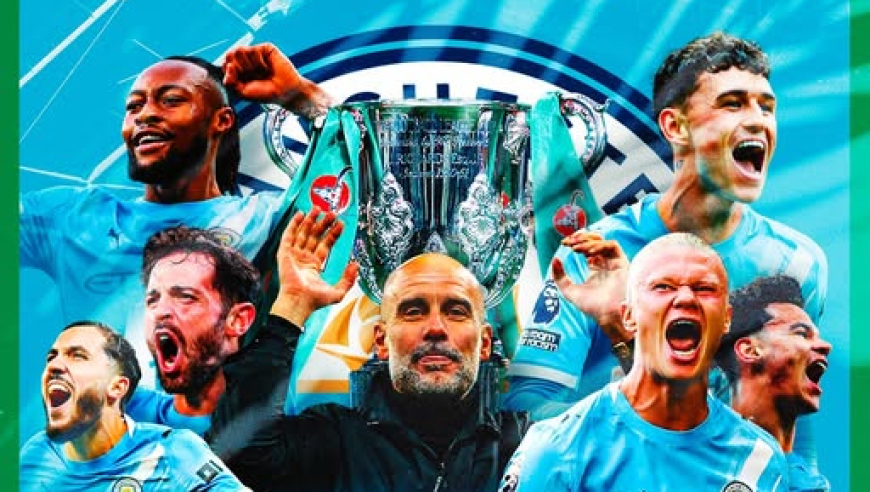 曼城是冠军！21岁后卫双响击沉阿森纳，瓜帅创五冠神纪录！