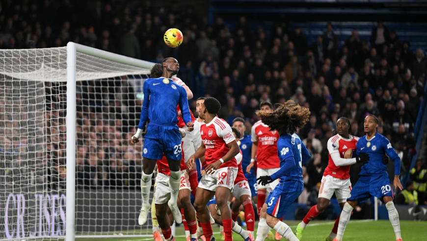 切尔西第38分钟就少一人！1-1逼平阿森纳回放，这次蓝军没有怂