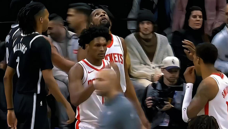 运动能力爆炸！杜兰特妙传阿门 火箭连续抢断反击开场就打花篮网