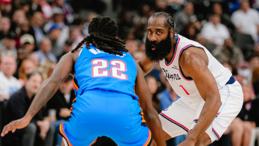 快船107-126雷霆！卢指导错误使用两人，哈登赛后一番话道出2事实