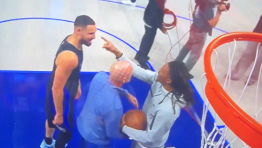 还原莫兰特与克莱冲突：腰王手指汤普森面部 骂后者是废物