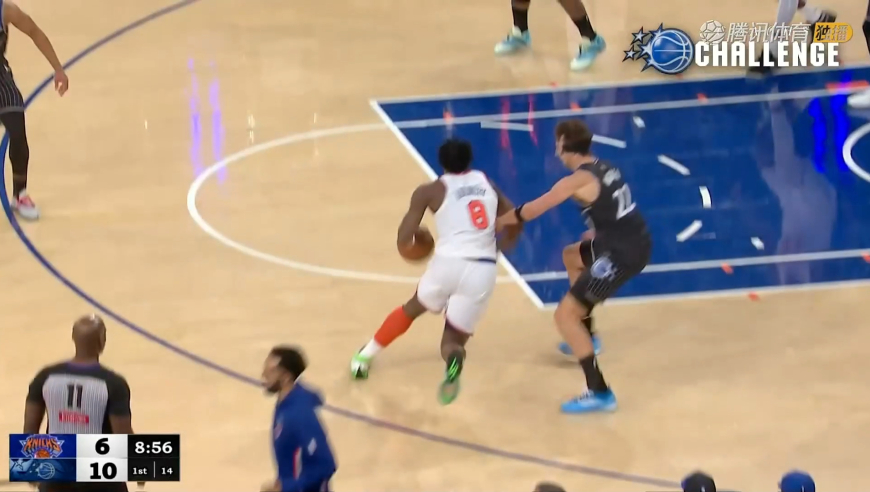 很干净！瓦格纳抢断阿奴诺比被吹犯规魔术果断挑战 裁判回放后改判