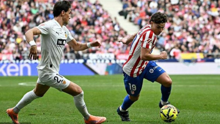 西甲-马竞2-1瓦伦西亚止联赛2连败，格列兹曼替补建功，科克破门