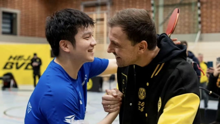 乒坛罕见！奥运冠亚军并肩作战：樊振东携手莫雷加德，男团3-0大胜