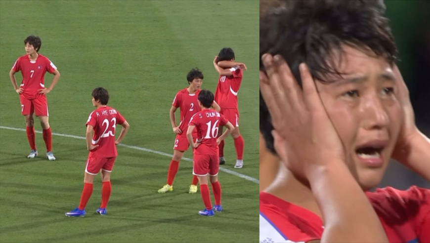 朝鲜女足抱头哭泣！澳洲戏剧险胜：全场两射正进两球+朝鲜送大礼