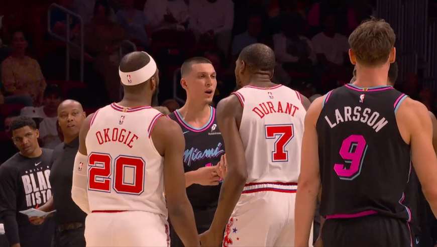 火药味来了！杜兰特被切球火箭挑战成功 希罗一路垃圾话惹怒KD险酿冲突