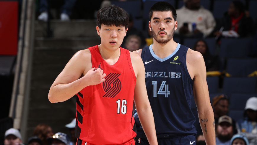 杨瀚森首次首发4+5+2+5犯秀暴扣、遭打脸 开拓者惨负7人上双灰熊