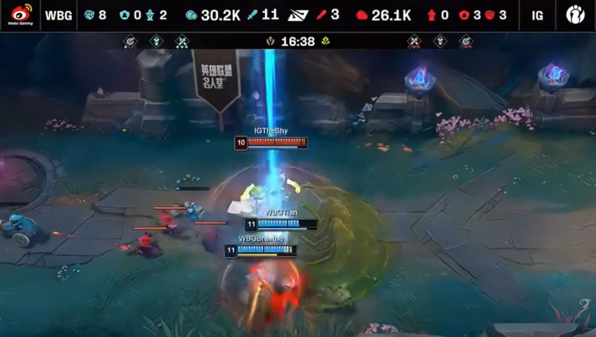 WBG第四局优势发狂！IG翻盘3-1晋级四强！ 灯皇卡莎强换Theshy后笑了