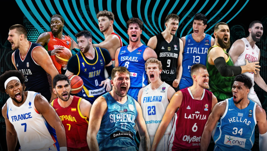 欧锦赛前瞻：24队踏上冲冠之路 哪位NBA球星能笑到最后？