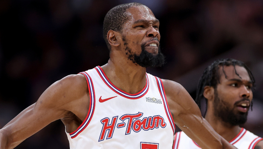 杜兰特vs马刺24分6助攻集锦：遭遇围剿式防守+体能耗尽带不动火箭