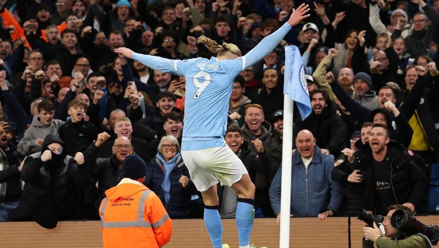 3-1！哈兰德梅开二度，10战13球比肩姆巴佩，曼城完胜黑马